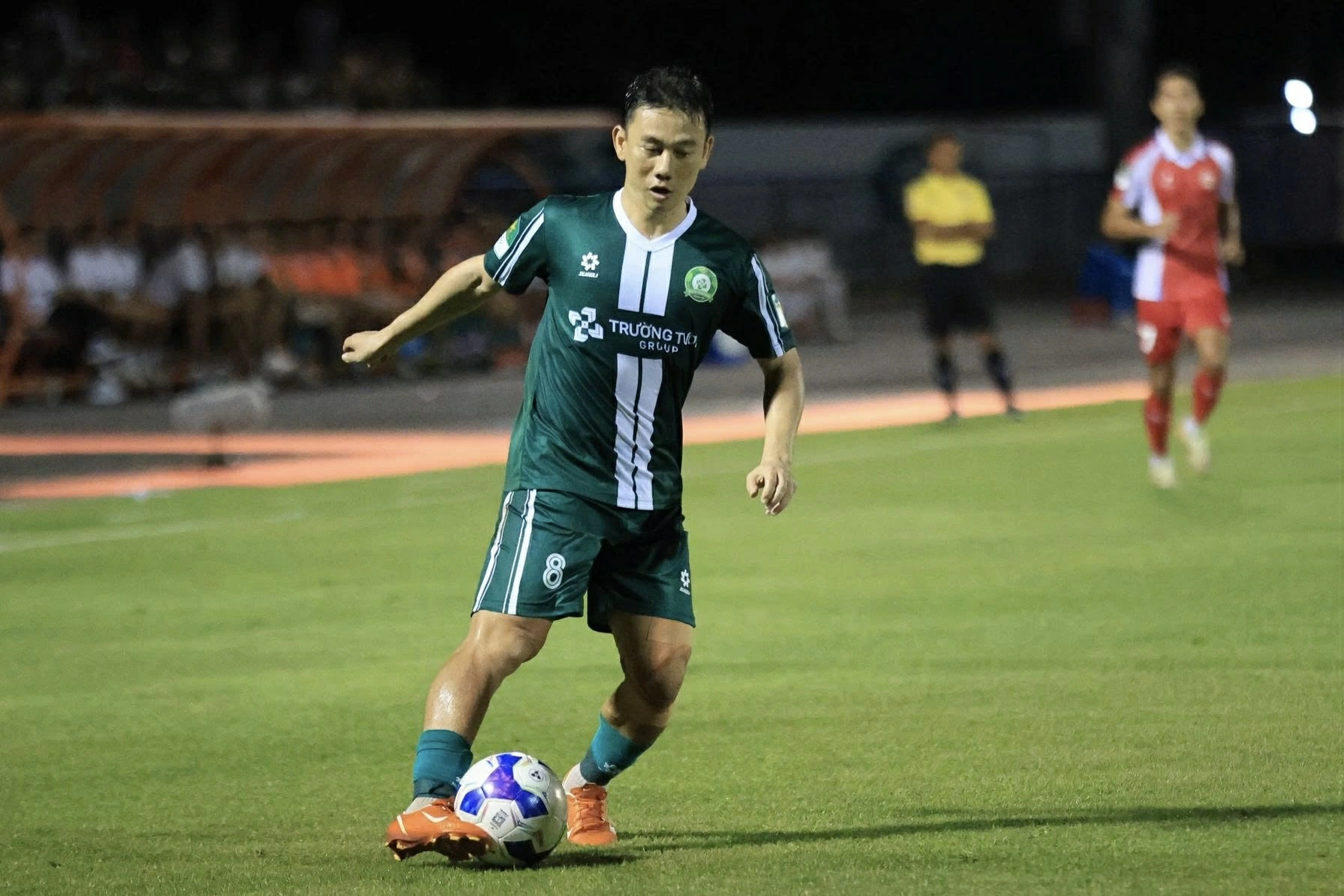 Trần Minh Vương thể hiện phong độ chói sáng từ khi về với Trường Tươi Đồng Nai. Ảnh VPF