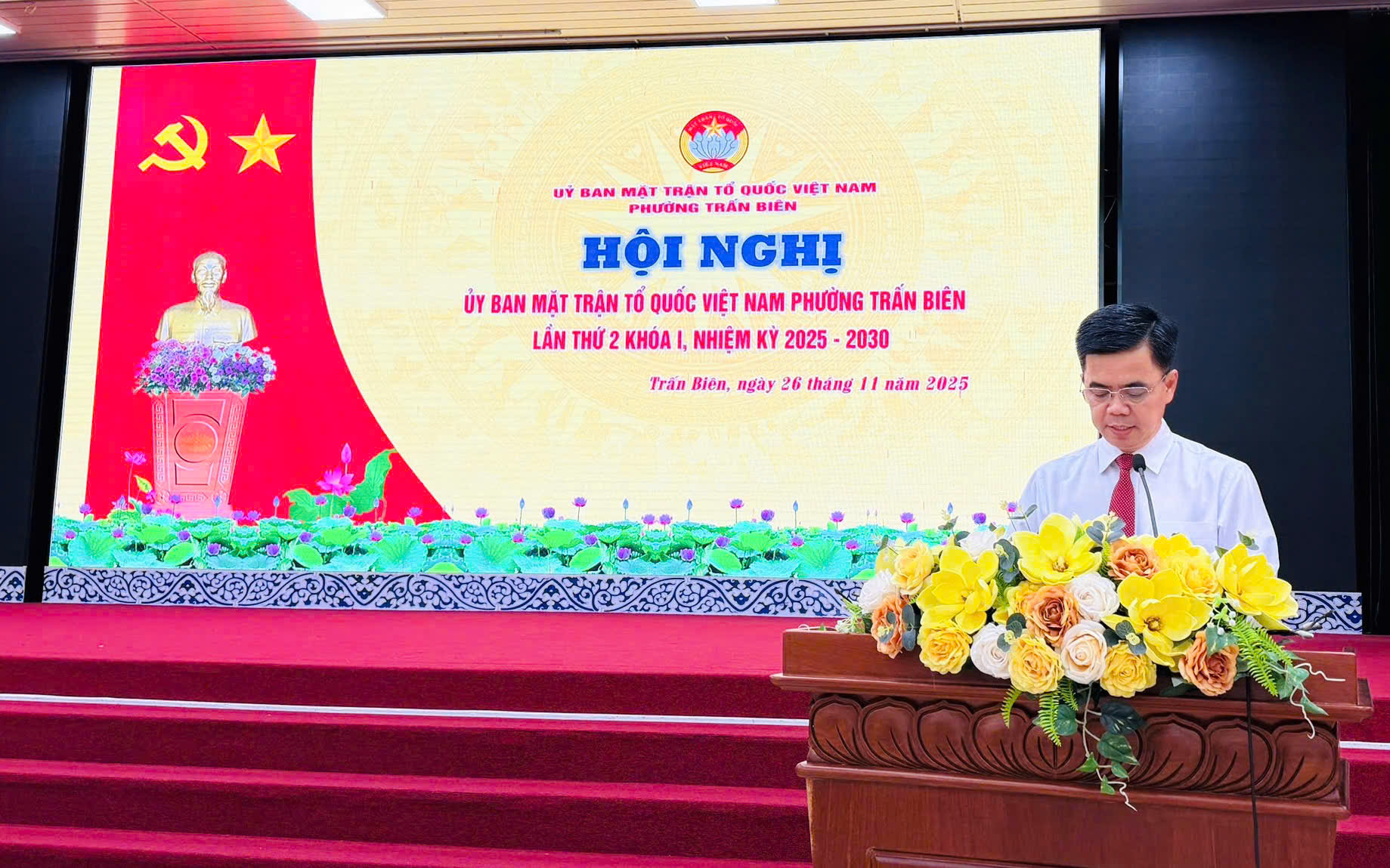  ông Lâm Tấn Khải - Phó bí thư thường trực Đảng uỷ phường