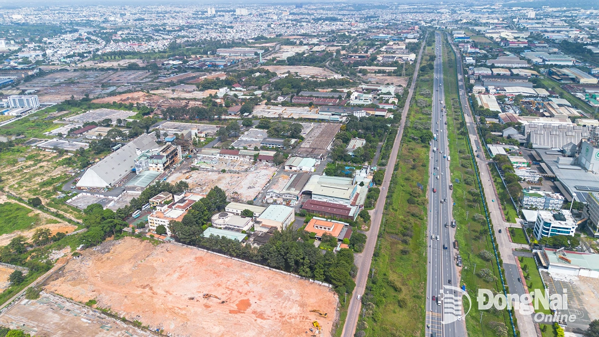 Khu vực 1 (rộng 50,5ha), ưu tiên giải phóng mặt bằng thực hiện khu đô thị - thương mại - dịch vụ đã có 44,6ha “đất sạch”, đạt 88% diện tích. Ảnh: Minh Tài