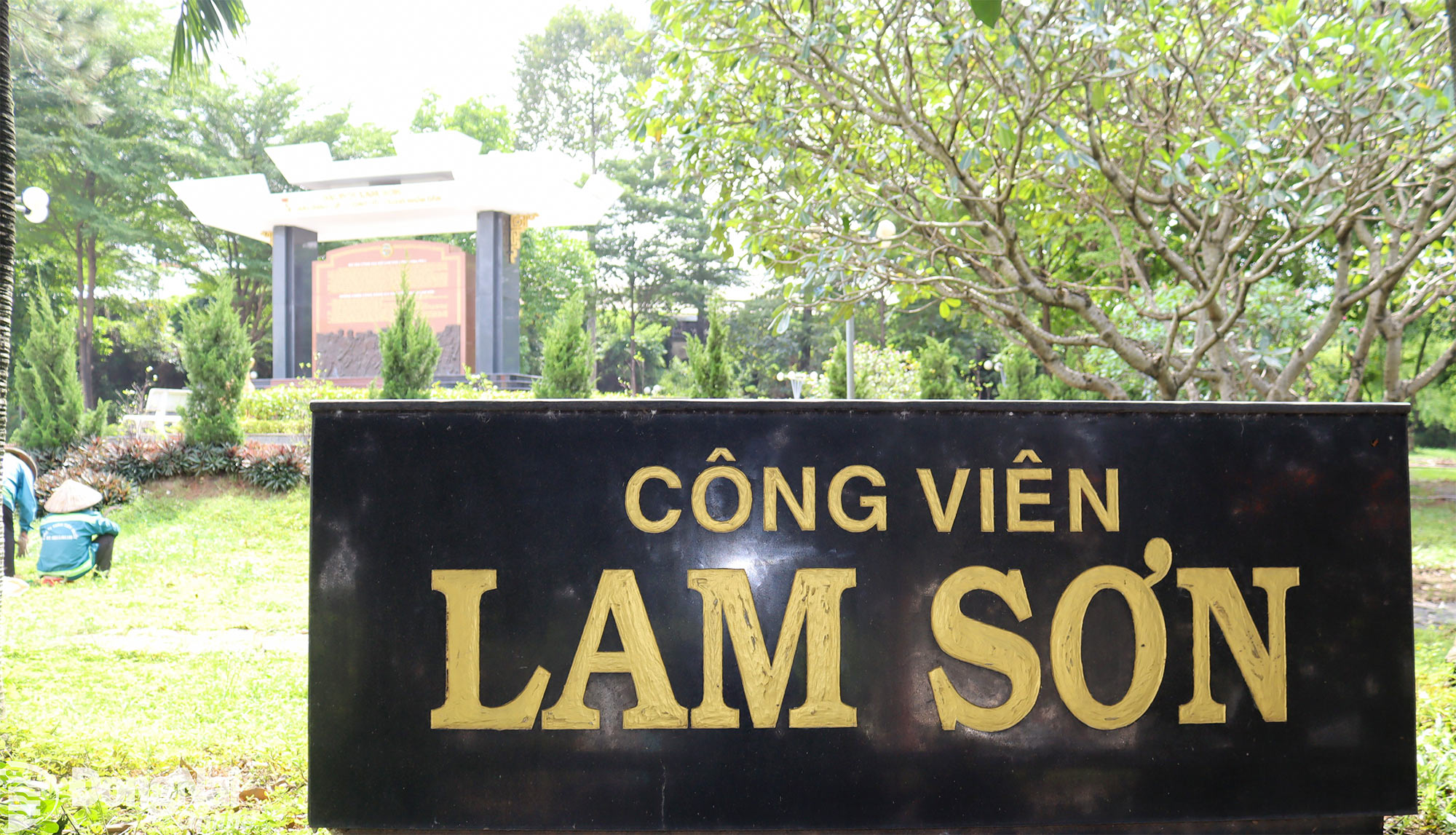 Công viên Lam Sơn tại khu vực ưu tiên số 1, Khu công nghiệp Biên Hòa 1 là phần diện tích được giữ lại hiện trạng. Ảnh: Hoàng Lộc