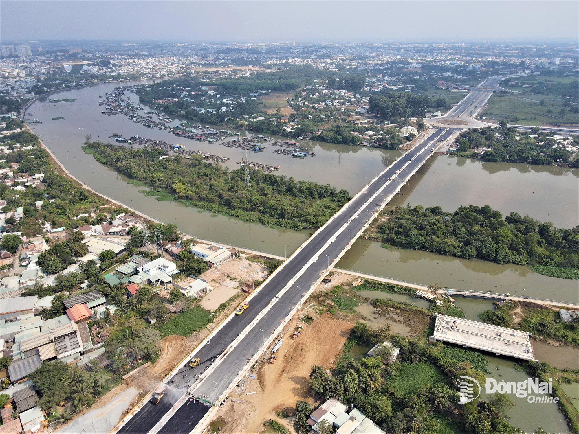 Cầu Thống Nhất sẽ kết nối khu vực trung tâm đô thị Biên Hòa với cù lao Hiệp Hòa. Ảnh: Phạm Tùng