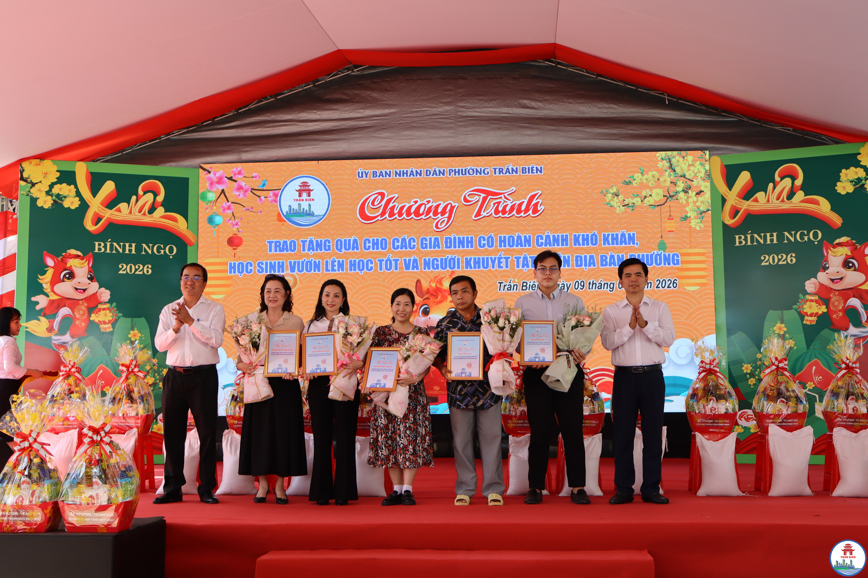 Lãnh đạo phường Trấn Biên gửi thư tri ân các đơn vị tài trợ